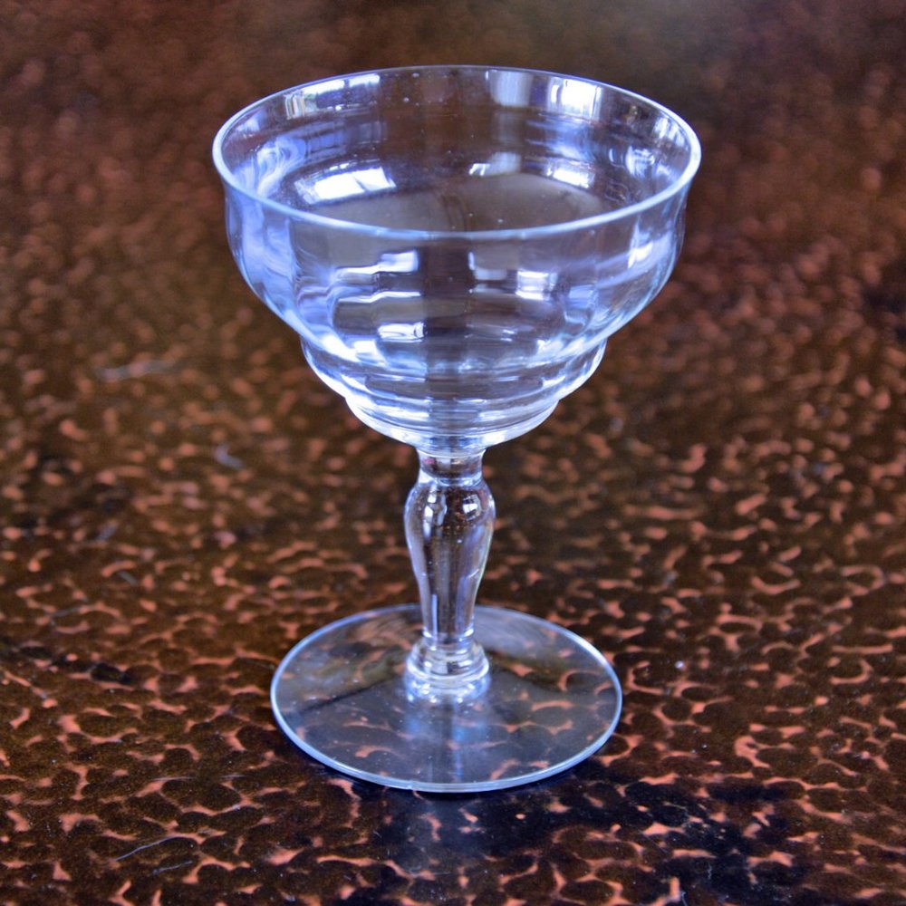 3/$25 Vintage Sherbert/Champagne Stemmed Glass